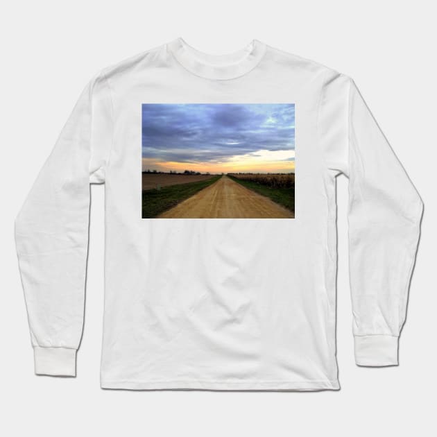 The Road Goes On Forever Long Sleeve T-Shirt by bgaynor